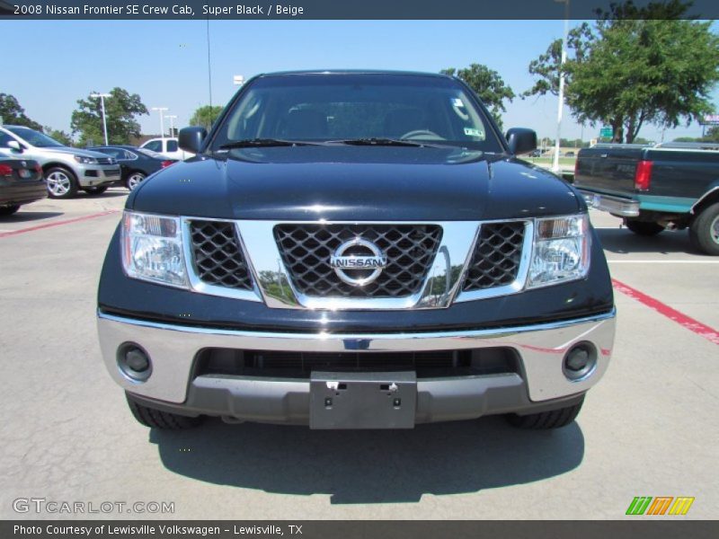Super Black / Beige 2008 Nissan Frontier SE Crew Cab