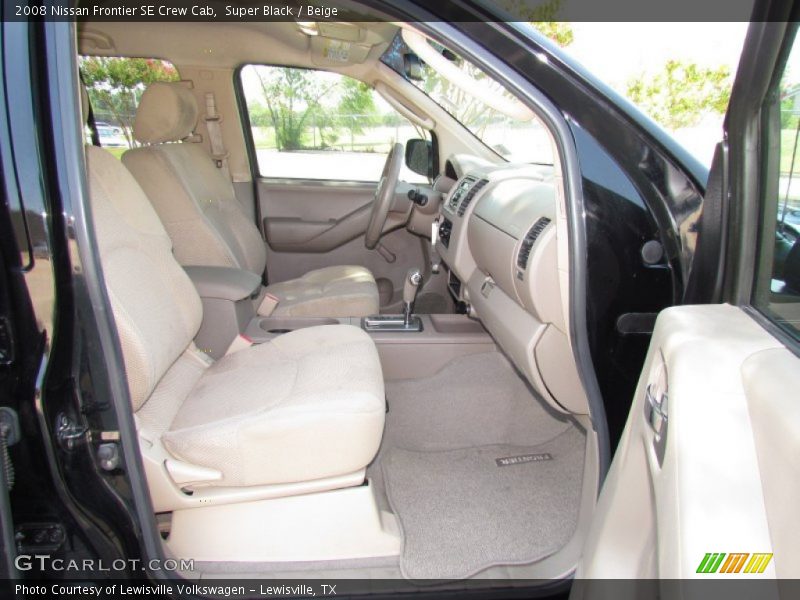 Super Black / Beige 2008 Nissan Frontier SE Crew Cab