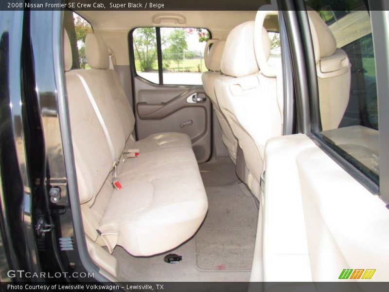Super Black / Beige 2008 Nissan Frontier SE Crew Cab