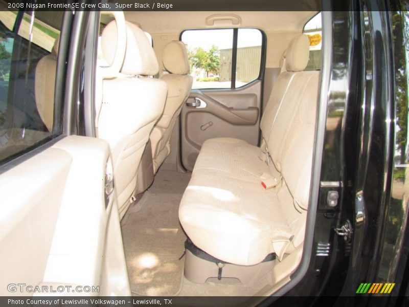 Super Black / Beige 2008 Nissan Frontier SE Crew Cab