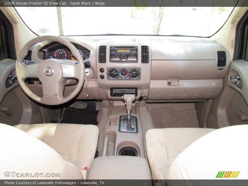 Super Black / Beige 2008 Nissan Frontier SE Crew Cab