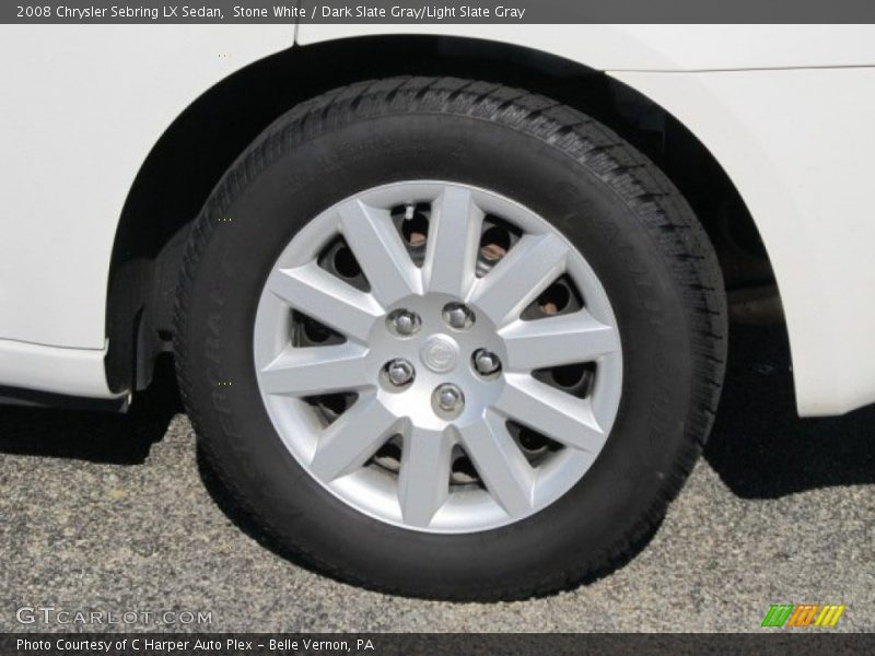 Stone White / Dark Slate Gray/Light Slate Gray 2008 Chrysler Sebring LX Sedan