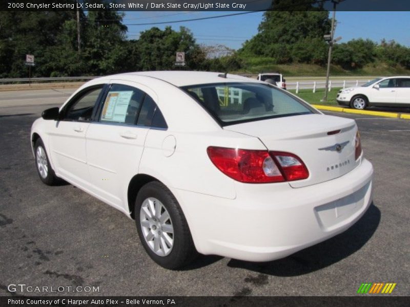 Stone White / Dark Slate Gray/Light Slate Gray 2008 Chrysler Sebring LX Sedan