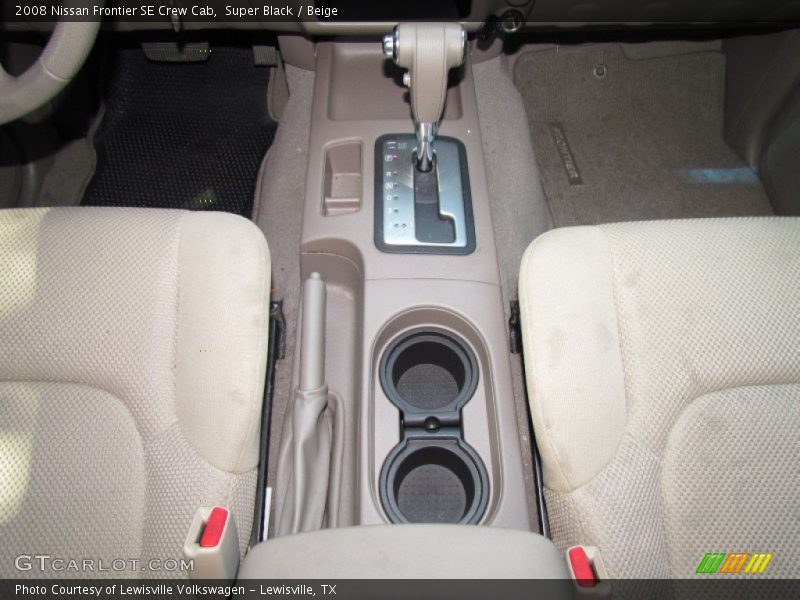 Super Black / Beige 2008 Nissan Frontier SE Crew Cab