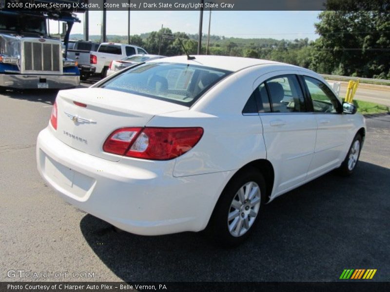 Stone White / Dark Slate Gray/Light Slate Gray 2008 Chrysler Sebring LX Sedan