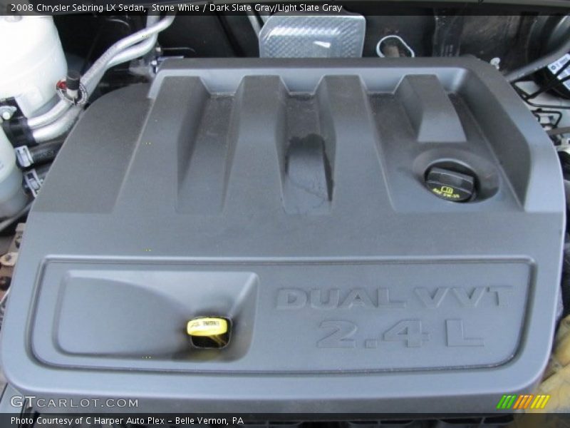 Stone White / Dark Slate Gray/Light Slate Gray 2008 Chrysler Sebring LX Sedan