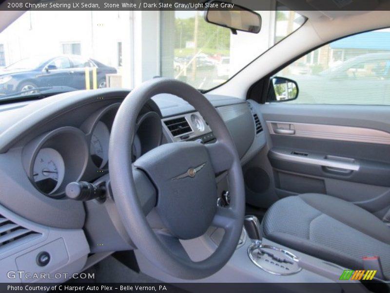 Stone White / Dark Slate Gray/Light Slate Gray 2008 Chrysler Sebring LX Sedan