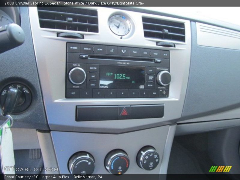 Stone White / Dark Slate Gray/Light Slate Gray 2008 Chrysler Sebring LX Sedan
