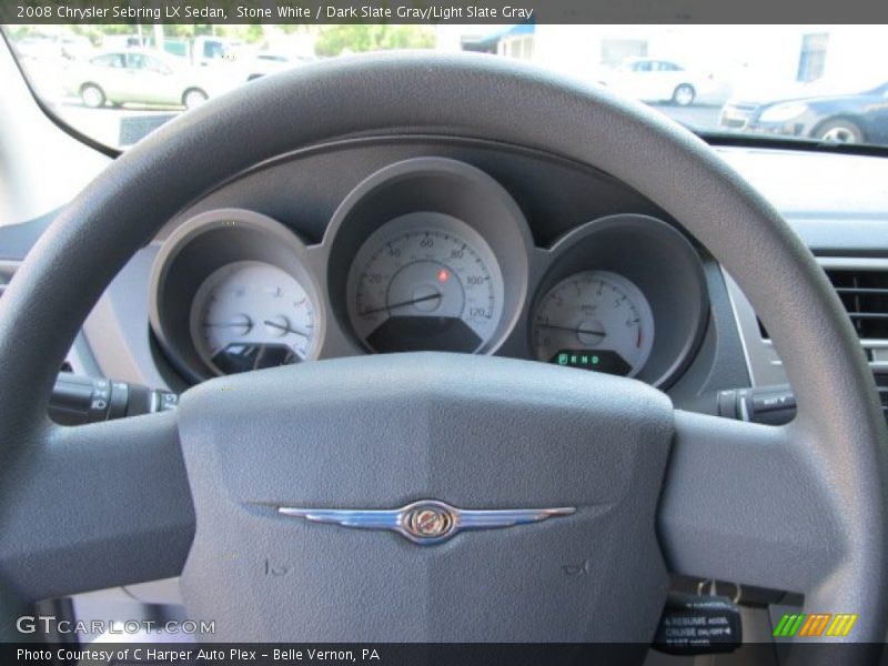 Stone White / Dark Slate Gray/Light Slate Gray 2008 Chrysler Sebring LX Sedan