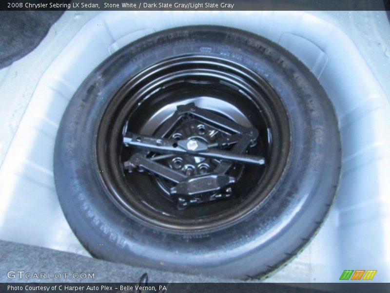 Stone White / Dark Slate Gray/Light Slate Gray 2008 Chrysler Sebring LX Sedan