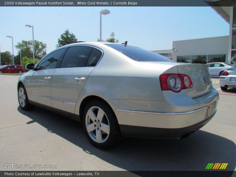 White Gold Metallic / Cornsilk Beige 2009 Volkswagen Passat Komfort Sedan