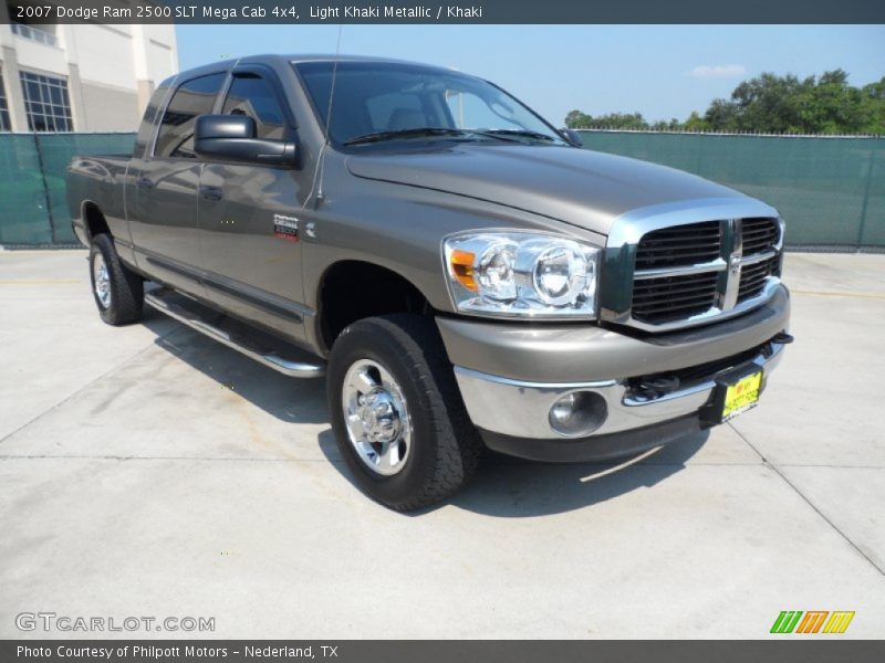 Light Khaki Metallic / Khaki 2007 Dodge Ram 2500 SLT Mega Cab 4x4