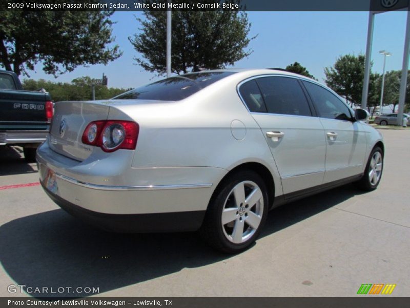 White Gold Metallic / Cornsilk Beige 2009 Volkswagen Passat Komfort Sedan