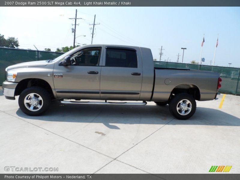 Light Khaki Metallic / Khaki 2007 Dodge Ram 2500 SLT Mega Cab 4x4