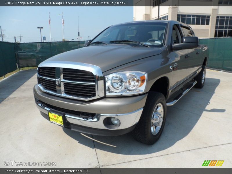 Light Khaki Metallic / Khaki 2007 Dodge Ram 2500 SLT Mega Cab 4x4