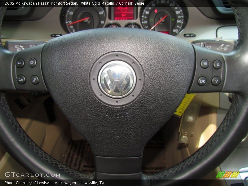 White Gold Metallic / Cornsilk Beige 2009 Volkswagen Passat Komfort Sedan