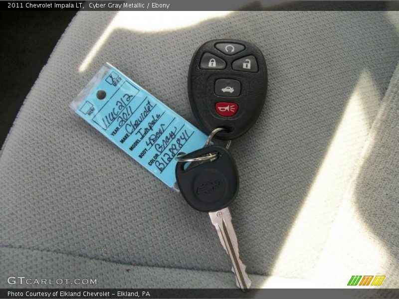 Cyber Gray Metallic / Ebony 2011 Chevrolet Impala LT