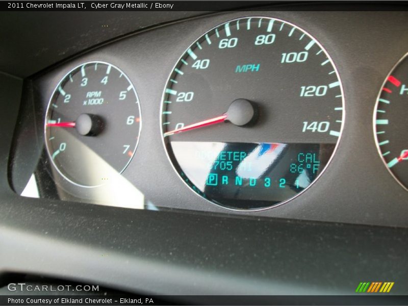 Cyber Gray Metallic / Ebony 2011 Chevrolet Impala LT