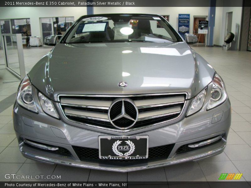 Palladium Silver Metallic / Black 2011 Mercedes-Benz E 350 Cabriolet