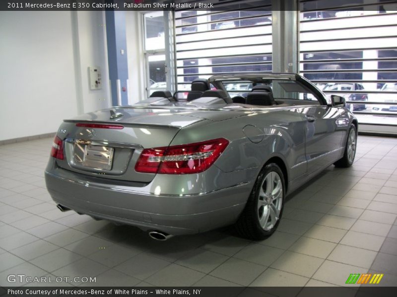 Palladium Silver Metallic / Black 2011 Mercedes-Benz E 350 Cabriolet