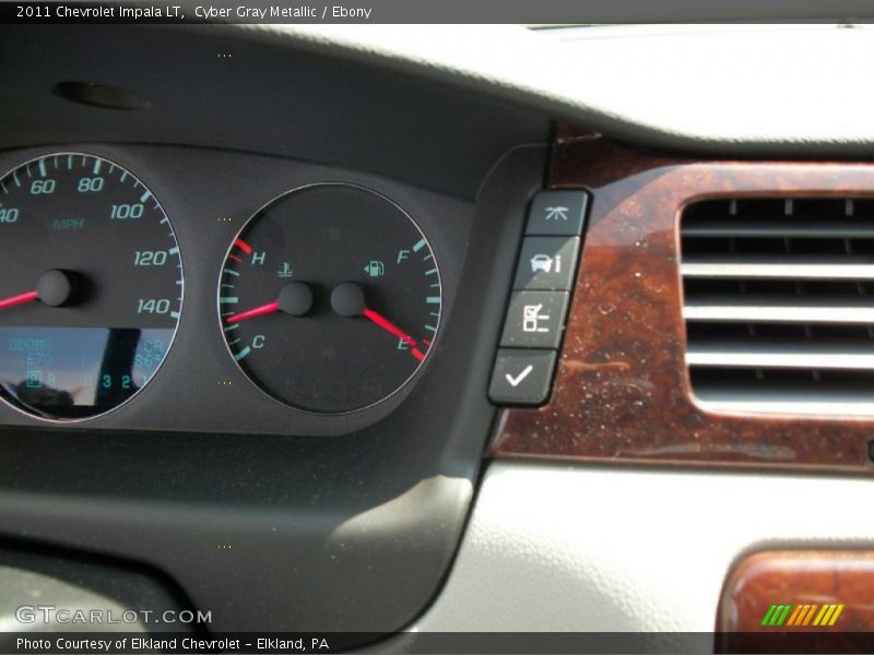 Cyber Gray Metallic / Ebony 2011 Chevrolet Impala LT