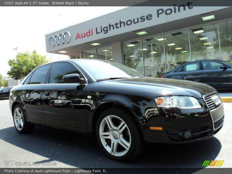Brilliant Black / Ebony 2007 Audi A4 2.0T Sedan