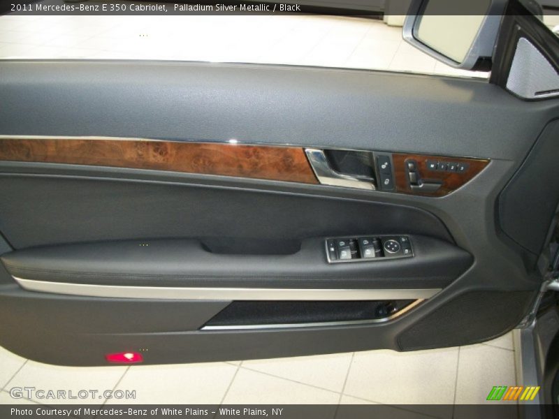 Palladium Silver Metallic / Black 2011 Mercedes-Benz E 350 Cabriolet