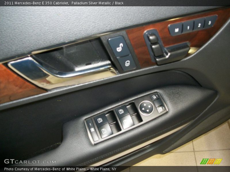 Palladium Silver Metallic / Black 2011 Mercedes-Benz E 350 Cabriolet