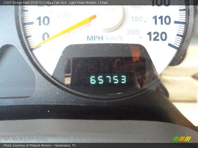 Light Khaki Metallic / Khaki 2007 Dodge Ram 2500 SLT Mega Cab 4x4