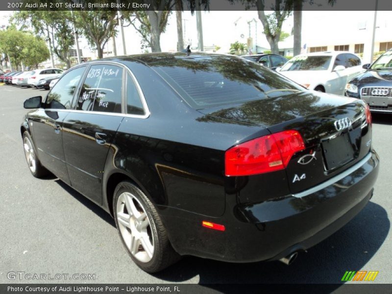 Brilliant Black / Ebony 2007 Audi A4 2.0T Sedan