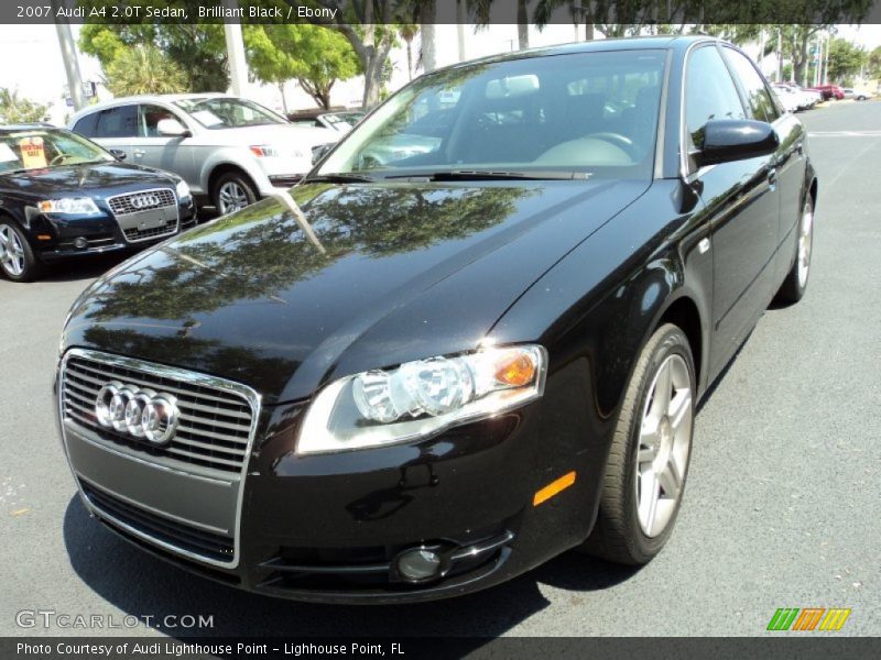 Brilliant Black / Ebony 2007 Audi A4 2.0T Sedan