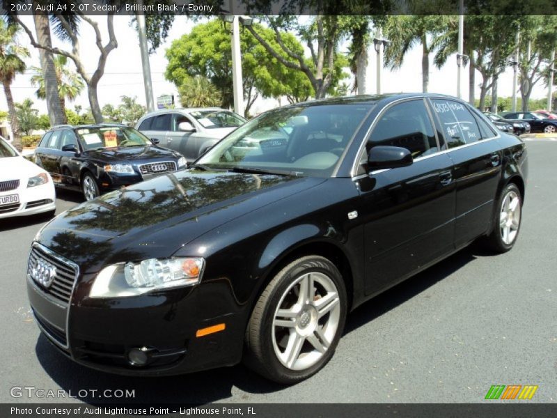 Brilliant Black / Ebony 2007 Audi A4 2.0T Sedan