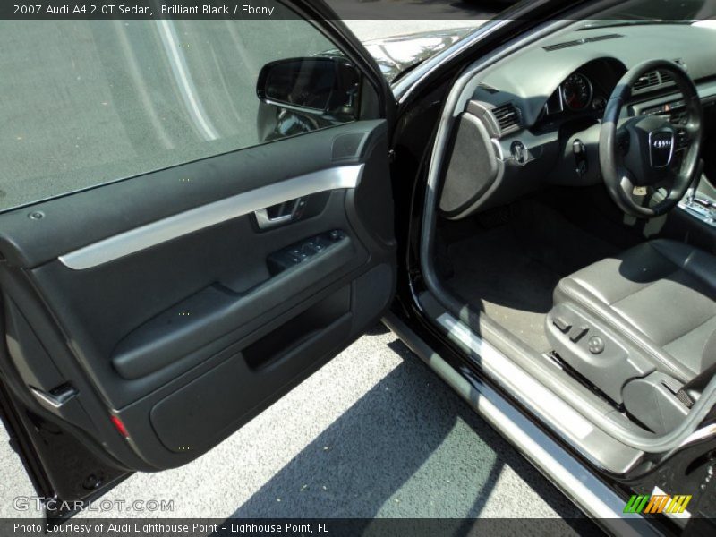 Brilliant Black / Ebony 2007 Audi A4 2.0T Sedan