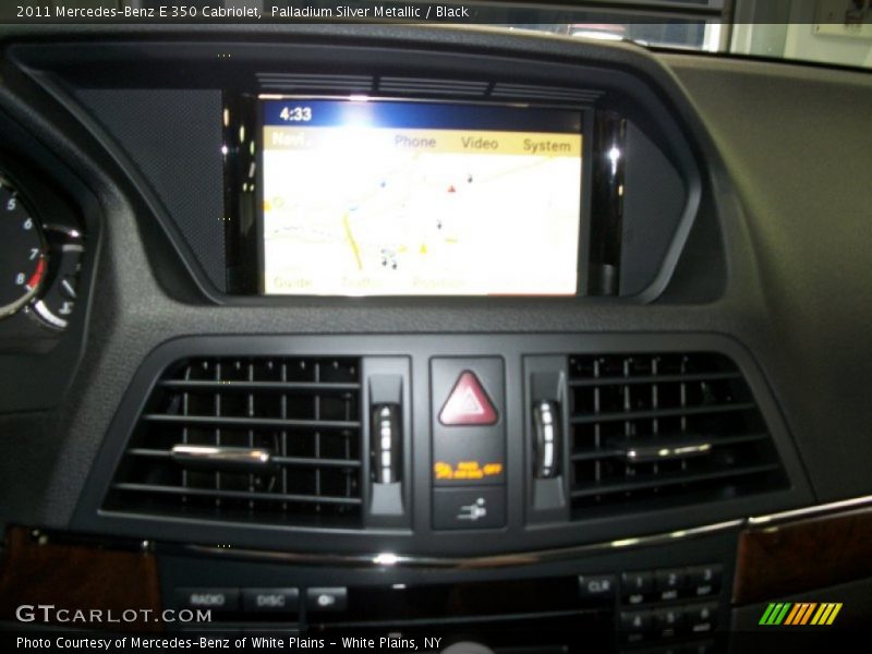 Palladium Silver Metallic / Black 2011 Mercedes-Benz E 350 Cabriolet