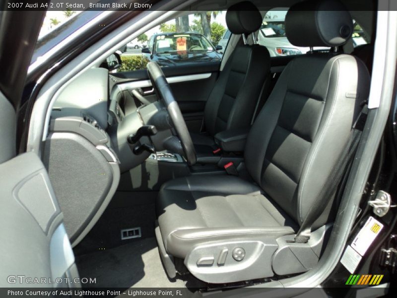 Brilliant Black / Ebony 2007 Audi A4 2.0T Sedan