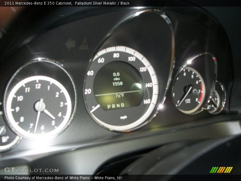 Palladium Silver Metallic / Black 2011 Mercedes-Benz E 350 Cabriolet