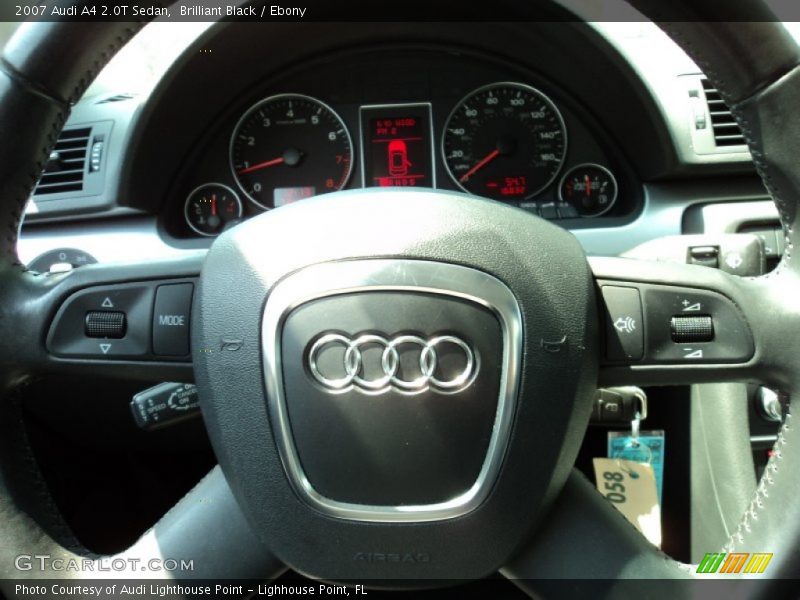Brilliant Black / Ebony 2007 Audi A4 2.0T Sedan