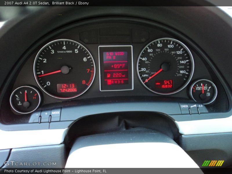 Brilliant Black / Ebony 2007 Audi A4 2.0T Sedan