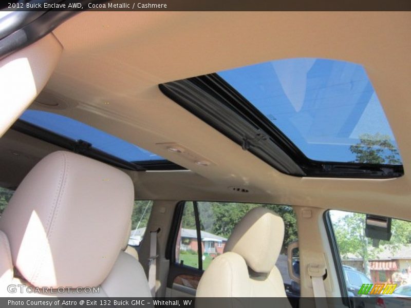 Sunroof of 2012 Enclave AWD