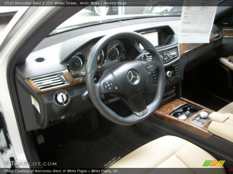 Arctic White / Almond Beige 2010 Mercedes-Benz E 350 4Matic Sedan