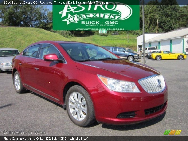 Red Jewel Tintcoat / Dark Titanium/Light Titanium 2010 Buick LaCrosse CX