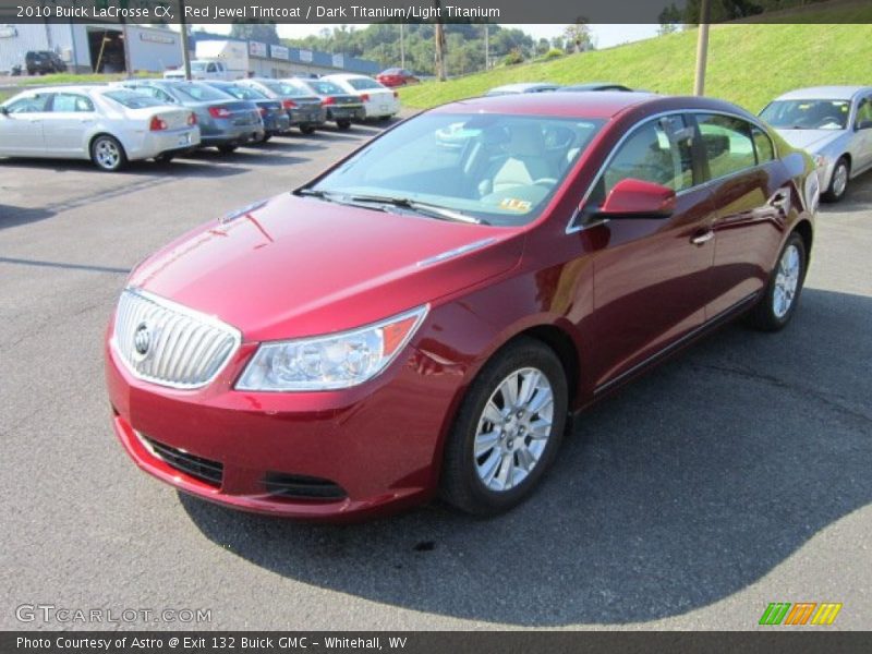 Red Jewel Tintcoat / Dark Titanium/Light Titanium 2010 Buick LaCrosse CX