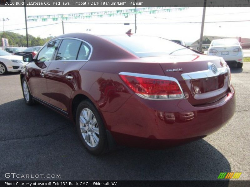 Red Jewel Tintcoat / Dark Titanium/Light Titanium 2010 Buick LaCrosse CX