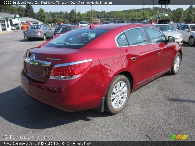 Red Jewel Tintcoat / Dark Titanium/Light Titanium 2010 Buick LaCrosse CX