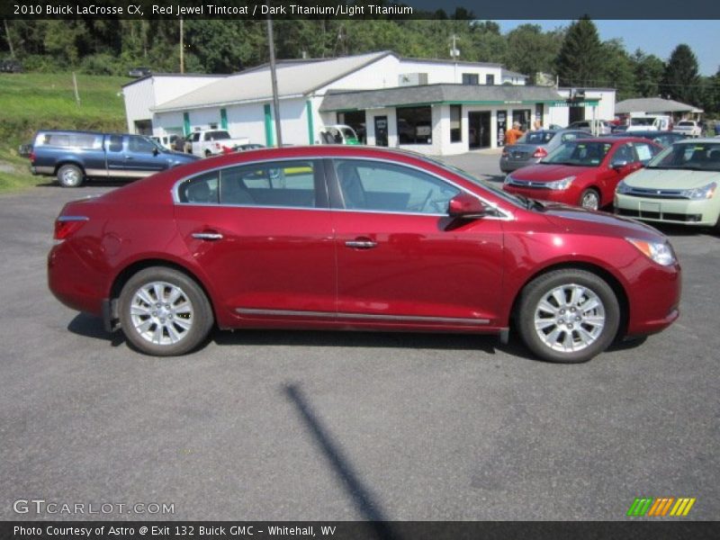 Red Jewel Tintcoat / Dark Titanium/Light Titanium 2010 Buick LaCrosse CX