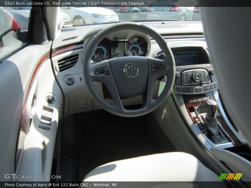 Red Jewel Tintcoat / Dark Titanium/Light Titanium 2010 Buick LaCrosse CX