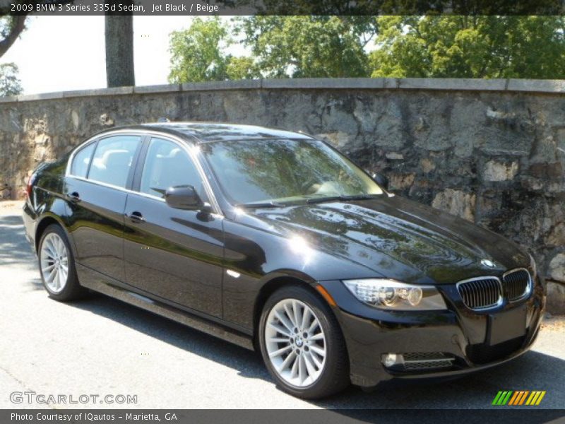 Front 3/4 View of 2009 3 Series 335d Sedan