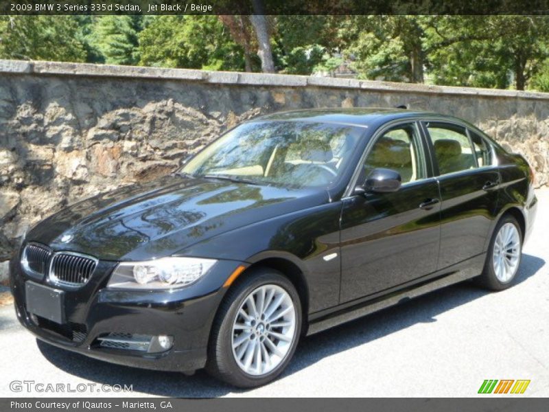 Front 3/4 View of 2009 3 Series 335d Sedan