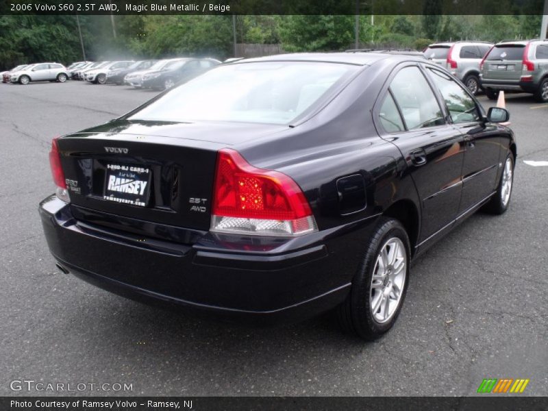 Magic Blue Metallic / Beige 2006 Volvo S60 2.5T AWD