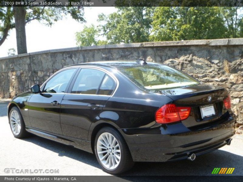 Jet Black / Beige 2009 BMW 3 Series 335d Sedan